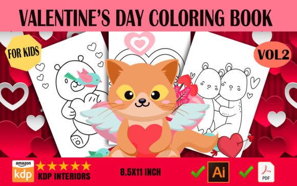 A Professional Look at Valentine's Day Coloring Pages VOL-2