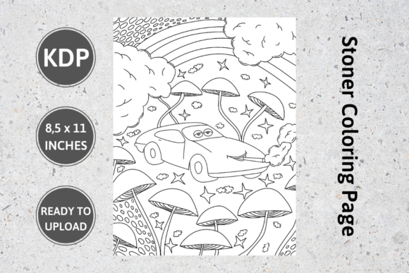 Coloring Page for Stoners: An Unapologetically Fun Display Font