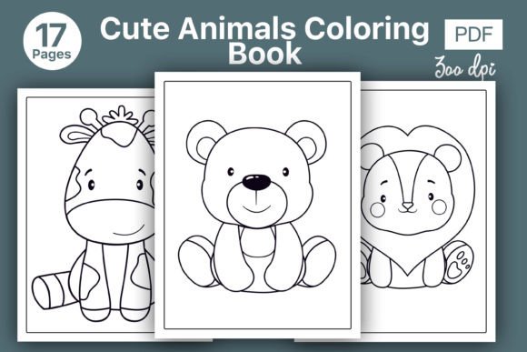 Cute Baby Animals Coloring Book Volume 2: A Ready-Made Creative Resource