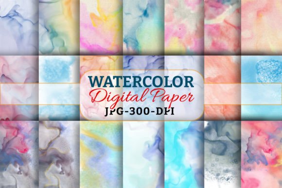 Elevate Your Creative Projects with Watercolor Ink Digital Papers