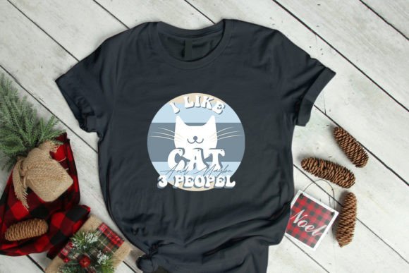 Retro Cat Lover Graphic T-Shirt Design