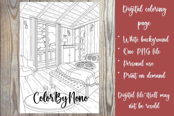 The Artistic and Practical Appeal of the Cozy Bedroom Coloring Page