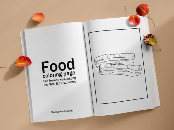 Unwind with a Unique Twist: The Sliced Bacon Coloring Page